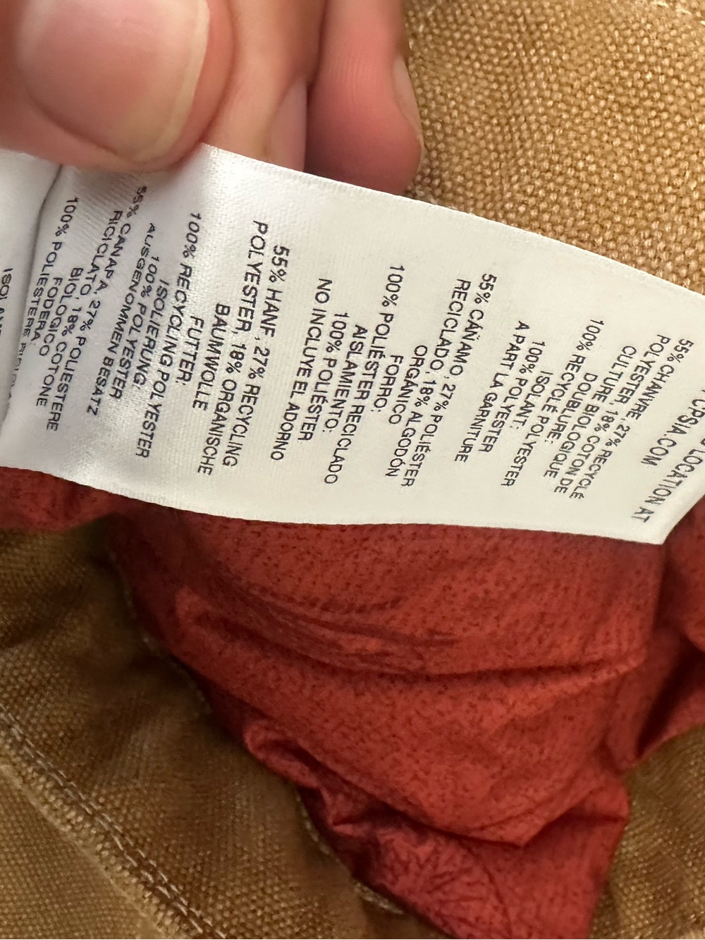 $300 Patagonia Brown Field Jacket with Light Tan Corduroy Collar - Picture 6 of 7